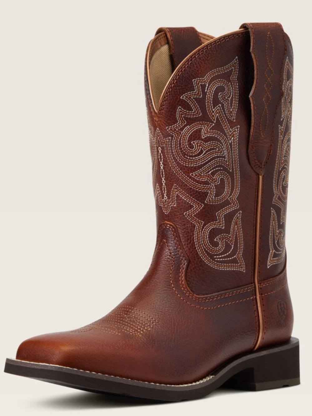 Ariat Delilah Western Broad Square Toe Leather Boots 7